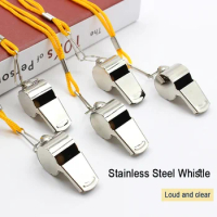 Metal Whistle Referee Sport Rugby Stainless Steel Whistles Soccer Football BasketballParty Training School Cheerleadingtools