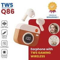 TWS Camera Retro Extra Bass Q86 Headset Bluetooth Mini Waterproof Earphone True Wireless TWS Q86 COK