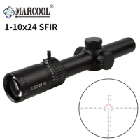 Marcool Stalker 1-10x24IR Riflescope Wide Field of View Optical Sight BDC Reticle Sniper Rifle Scope for Hunting .308win AR15