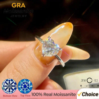 Luxury 1-2CT Heart-Shaped Moissanite Wedding Ring for Women |   925 Sterling Silver Engagement Band 