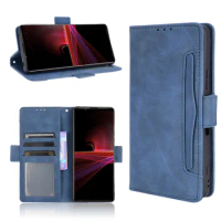 For Sony Xperia 1 III Case Premium Leather Wallet Leather Flip Multi-card slot Cover For Sony Xperia 1 III 1iii Case