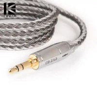 KBEAR 16 Core Silver Plated Balanced Cable 2.5/3.5/4.4MM with MMCX/2pin/QDC Connector for ZS10 Pro AS10 ZSX ZSN C12 BL-03