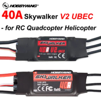Hobbywing Skywalker V2 Brushless ESC 40A 50A 3-4S / 80A 100A 3-6S UBEC Drone ESC Speed Controller with BEC / UBEC