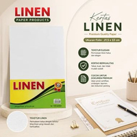KERTAS LINEN 200GR PUTIH FOLIO / KERTAS LINEN FOLIO ISI 100 (PACK)