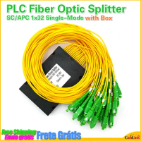 SC/APC 1x32 1M 2.0MM PLC Splitter Box FTTH Fiber Optic ABS Box 1*32 Planar Lightwave Circuit Splitter-Box