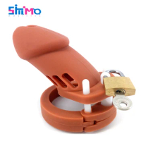 SMMQ Silicone Cock Ring CB6000 Cage Men Chastity Five Sizes Ring For Testic Ball Stretcher Sex Toys For Male Gay Sex Cock Rings
