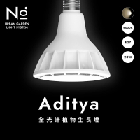 【微糖花植間】N10 Aditya 全光譜植物生長燈20W極簡白(植物燈.燈泡)