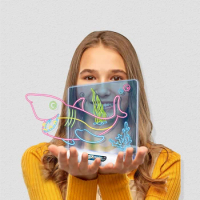 Drawing Board LED Light Effects Puzzle Magic 3D Drawing Pad Kids Painting Educational Toys Graffiti Lighting Pad Children Gift