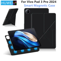 HUWEI Magnetic Case For Vivo Pad 3 Pro 13 inch 2024 VIVO Pad3 Pro 13" Tablet PC Stand Smart Book Cover Shell Auto Awake &amp; Sleep