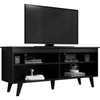 Madesa TV Stand Cabinet with 4 Shelves and Cable Management, TV Table Unit for TVs Up To 55 Inches, 23'' H X 15'' D X 53'' L