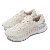 【BROOKS】慢跑鞋 Glycerin 20 女鞋 白 粉 甘油系列 氮氣中底 緩衝 運動鞋(1203691B199)