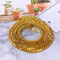 ◤FREE COP 916◥ Rantai+loket EMAS BANGKOK Jewellery necklace  plated Minimalist