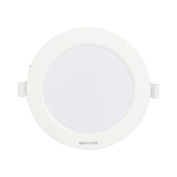 โคมดาวน์ไลท์หน้ากลม 4 นิ้ว LED 9W Warm White RACER รุ่น INNO TECH-D 9W WW สีขาว