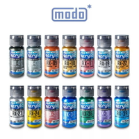 【鋼普拉】現貨 modo 摩多 水性漆 金屬色系列 摩多水漆 模型噴漆 AX05 機械金 AX20 槍鐵 AX21星光銀