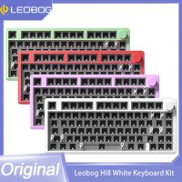 Leobog Hi8 White Keyboard Kit Wireless Bluetooth Aluminium Alloy Customization Pbt 3 Mode Gasket Gaming Mechanical Keydous