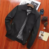 MND jaket kantor pria semi formal/semi jas jaket kasual Hitam M