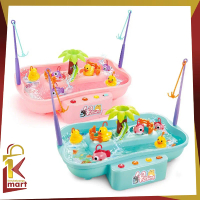 [COD] SM M112 Mainan Pancingan Ikan Permainan Pancing Bebek Air Ada Musik Set Hadiah