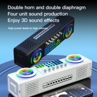 SY178 Outdoor Sound Card Bluetooth Speaker Integrated Machine Home Karaoke Wireless Boombox Live Broadcast/Party/PC/Mobile Phone