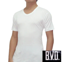 【BVD】時尚型男U領短袖內衣~6件組