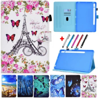 For Samsung Galaxy Tab S7 Case 11 inch 2020 SM-T870 SM-T875 Wallet Cartoon Stand Smart Cover For Samsung Tab S7 Case T870 +Pen