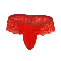 Sissy Lace Briefs Men Panties Thongs Ruffled Mini Skirt Crossdress Costume Panty