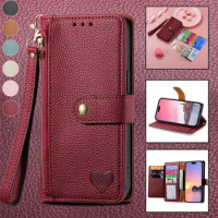 Magnetic Flip Phone Cover For Samsung Galaxy A34 A30 A24 A23 A13 A80 F14 A03 A01 Core Lichee Leather Wrist Lanyard Wallet Case