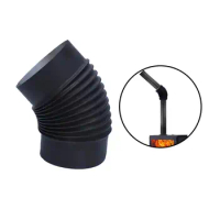 45 Degree Angle Pipe Heat Resistant Smoke Pipe Chimney Exhaust Flexible Chimney