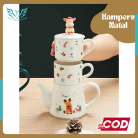 New Hampers Teko cantik/ hampers teko natal/ christmas teko/ teko set/teko natal set/ teko natal tut