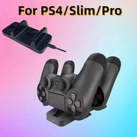 For PS4 Controller Charging Dock Fast Charger Playstation 4 Slim Pro Handle Base Stand