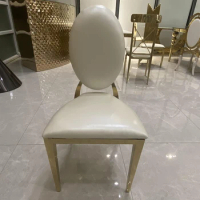 Luxury stainless steel stacking gold wedding event party chair rental