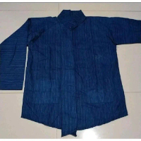 BARU SETELAN BAJU JAWA PRIA | SURJAN LURIK BIRU HITAM + BLANGKON LIPAT TANPA SLIWIR + ROK BATIK WIRU