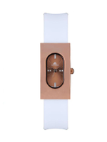 [Pre-Order จัดส่ง 5 วัน] นาฬิกาข้อมือผู้หญิง รุ่น PPC-DF03-WE-CP สี WHITE / COPPER