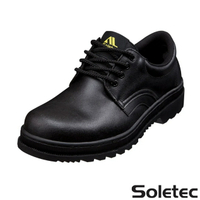 SOLETEC超鐵 男鞋 國民款 寬楦 鋼頭鞋 防護工作鞋 安全鞋 [1065] 黑 MIT台灣製造【巷子屋】