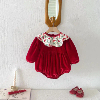 Đồ bộ cho bé gái 0-2 tuổi, bodysuit cho bé gái, vải nhung, đồ bộ cho bé 100 ngày tuổi, đồ bộ cho bé 