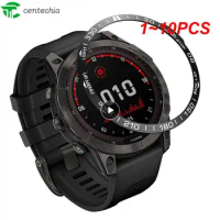 1~10PCS Metal Bezel Ring Time Frame Glass Screen Protector Cover ForGarmin Fenix 7 7X 7S 6X 5 Solar Sapphire Smart Watch