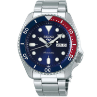 SEIKO 精工錶 5 Sports 系列 潮流機械錶 4R36-07G0R(SRPD53K1)-42mm-藍面鋼帶【刷卡回饋 分期0利率】【APP下單22%點數回饋】