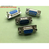 5pairs DP9 male db9 core serial seat welding plate type with fixed screw/rivet harpoons straight leg nine pin seat board