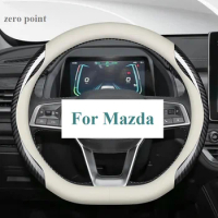 Auto steering wheel cover fit Mazda 2 3 5 6 8 BT50 MX30 MX5 CX30 CX5 CX9 Demio Car accessories interior spare parts