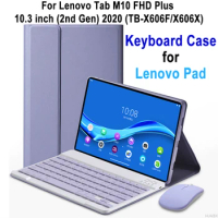 Keyboard Case for Lenovo Tab M10 FHD Plus 10.3 Inch TB-X606F TB-X606X 2020, Detachable Keyboard Cover for Lenovo Tab M10 Plus
