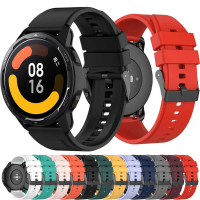 สายนาฬิกาซิลิโคน 22 มม. สำหรับ Xiaomi mi Watch Color 2 สายนาฬิกาสปอร์ตสำหรับ Xiaomi Watch S1 Active/