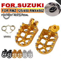 For Suzuki RMZ250 RMZ450 RMX450Z RMZ 250 RM-Z 450 2018 Motorcycle Accessories Off-Road Motocross Foot Pegs Rests Pedal Footrests