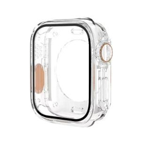 【秒變ultra】適用ApplewatchS9_8_7蘋果手錶全包保護殼膜一體6_5全包-透明iwatch s7/s8/s9 45mm