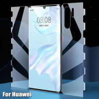 For Huawei P30 P40 P50 P60 Pro Screen Protector Full Protection Hydrogel Film For Huawei Nova 9 SE 10 11 Mate 20X 30 40 50 Pro