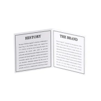 Customized Design Certificate of Jewelry Instructions Cards Folding Card Insert Card Textured Paper Advanced Printing Service