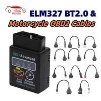 ELM327 Bluetooth 2.0 PIC25K80 For Android For YAMAHA OBD Connector for Motorcycle For HONDA 6pin Moto OBD 2 OBD2 Extension cable