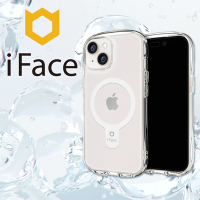 日本 iFace iPhone 15 Look in Clear MagSafe 抗衝擊曲線保護殼 - 透明