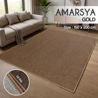 Karpet Polos Tebal 150x200 AMARSYA Karpet Scandinavian Style & Stylish Karpet Aesthetic - GOLD