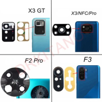 Rear Back Camera Glass For POCO F3 F1 F2 Pro X3 NFC F4 GT M3 M4 X4 Pro 5G M5S Main Camera Glass Lens Cover Replacement