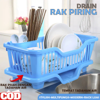Rak Piring Wastafel Rak Dapur Minimalis Serbaguna untuk Perlengkapan Dapur Rumah Tangga Buah Plastik
