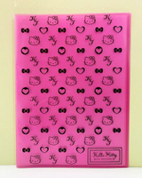 【震撼精品百貨】Hello Kitty 凱蒂貓 三麗鷗 KITTY 日本A4文件夾/板-桃紅#96612 震撼日式精品百貨